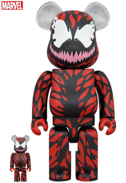 MEDICOM 2022年8月發售: BE@RBRICK CARNAGE 100% & 400% 17,600Yen連稅