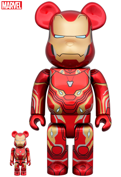 MEDICOM 2022年7月23日發售: BE@RBRICK IRON MAN MARK 50 100% & 400