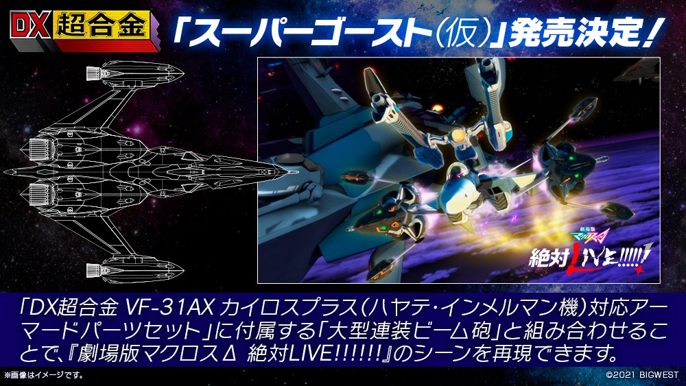 BANDAI 發售決定：DX超合金劇場版《MACROSSΔ 絶對LIVE!!!!!!》VF-31AX